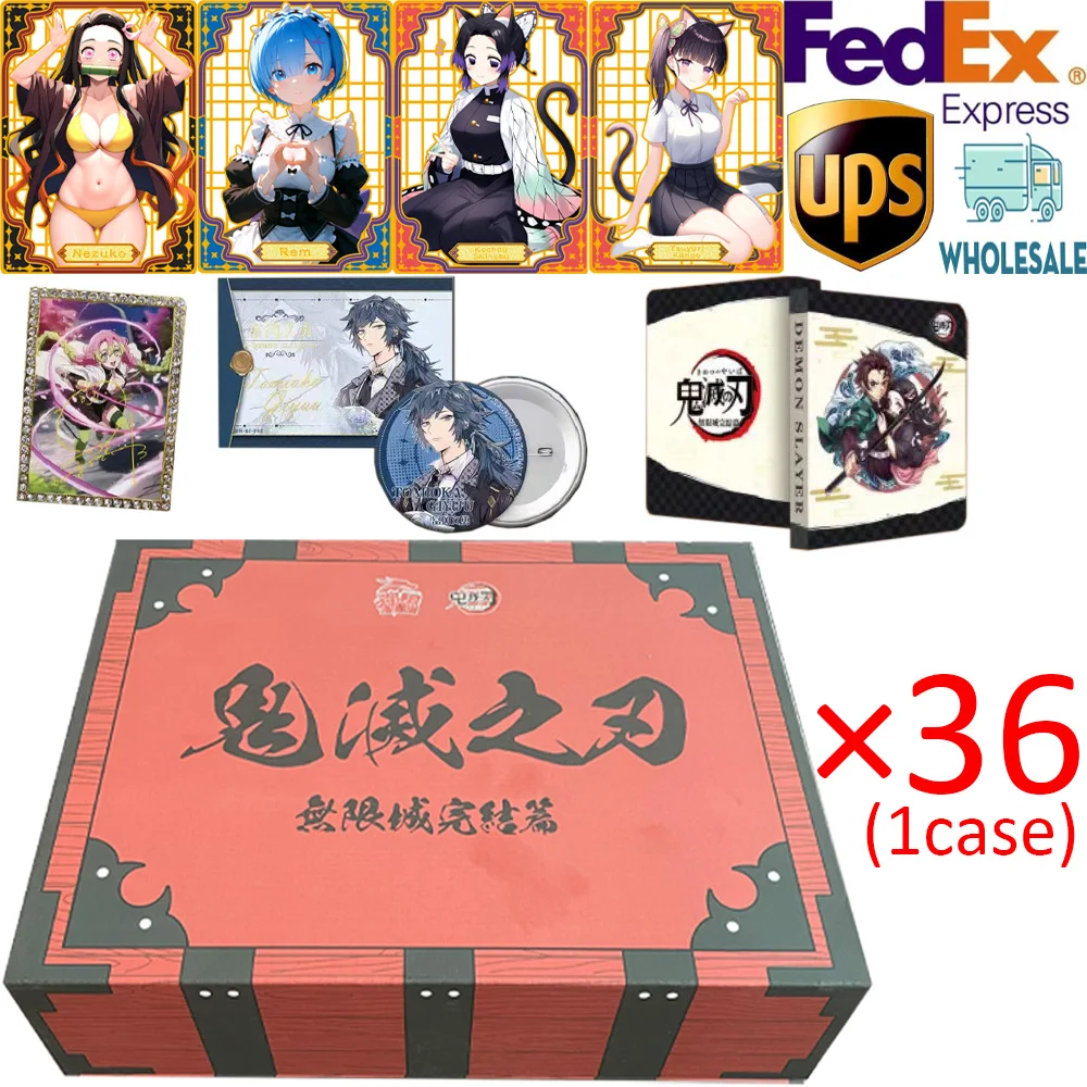 Wholesale New Special Offer Case Shenka Demon Slayer Collection Card Box Shinobu Nezuko Mitsuri Booster Box TCG Hobby Gift