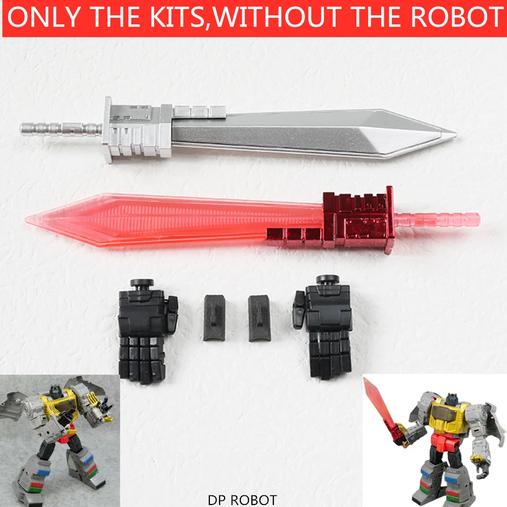 NEW Plating Transparent Sword & Movable Palm Upgrade KIT For Transformation SS86 MP08 Grimlock Action Figure Robot Accessories