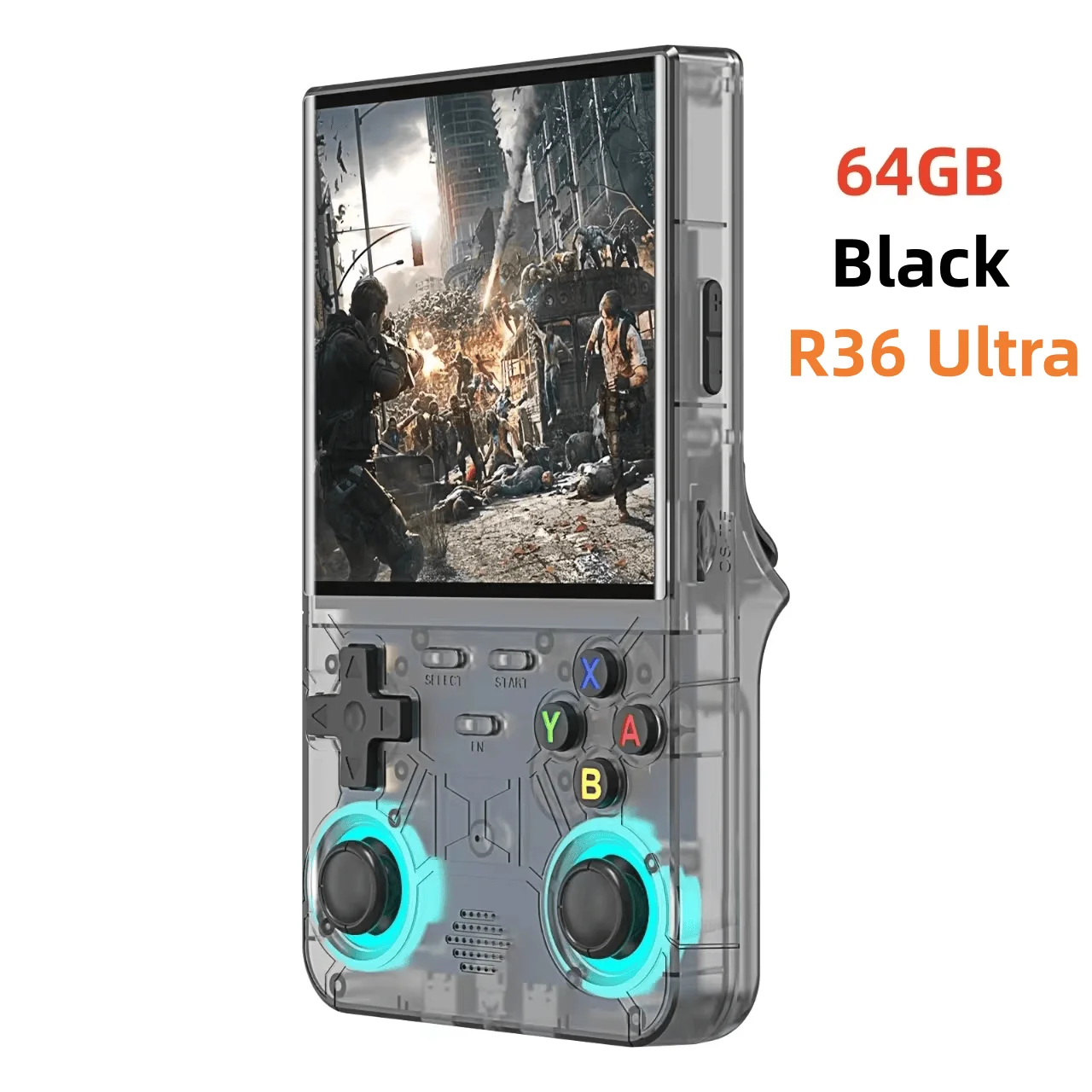 R36S R36 Ultra Handheld Retro Videogame Console IPS Scherm 128GB Spellen Draagbare Zakspeler Linux Systeem R36Ultra R36 PRO
