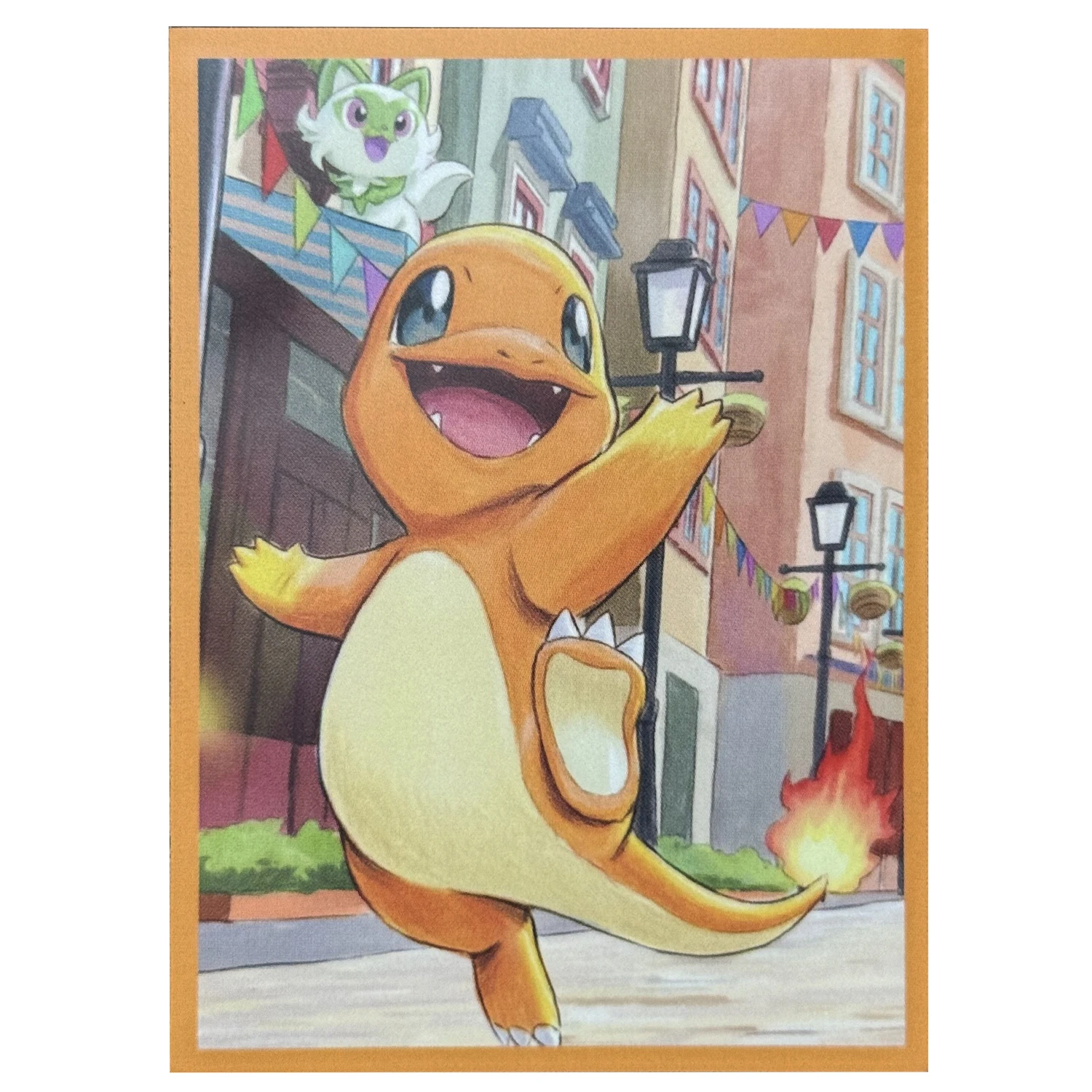60pcs/Pack PTCG Card Sleeves Pikachu Sleeves Charmander Regular Card Protectors for Standard Size TCG Board Game Card 66x91mm