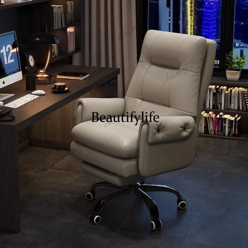 Light luxury boss chair comfortable sedentary lifting rotating backrest office chair gaming chairs gamer Computer Furniture K182