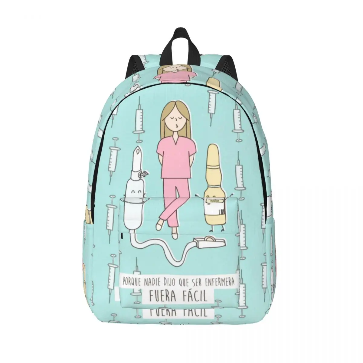 

Доктор Медсестра Enfermera En Apuros Крутой рюкзак Прочный студенческий деловой рюкзак для мужчин и женщин Холщовые сумки для колледжа