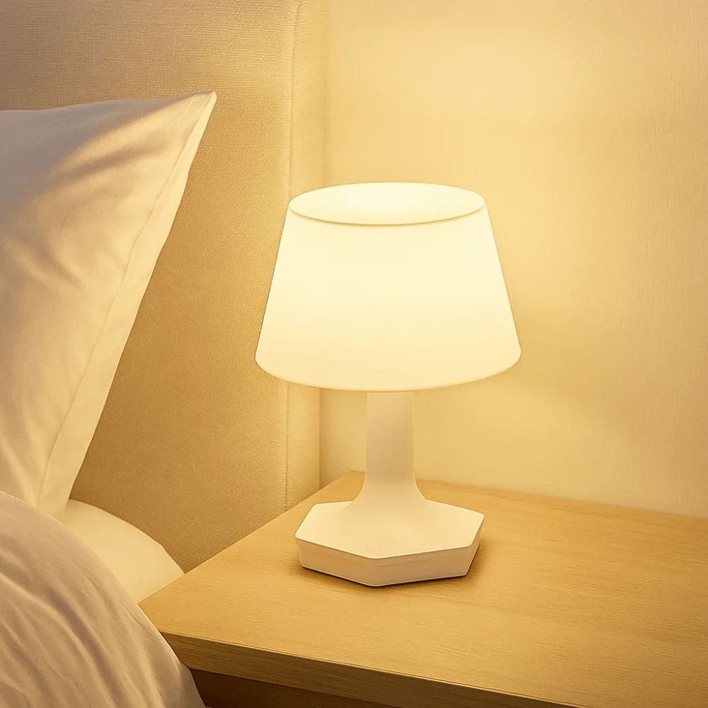 Eye Protection USB Rechargeable Bedside Lamp Nightlight Gentle Illumination Switch LED Table Lamp Ambiance Night Lamp