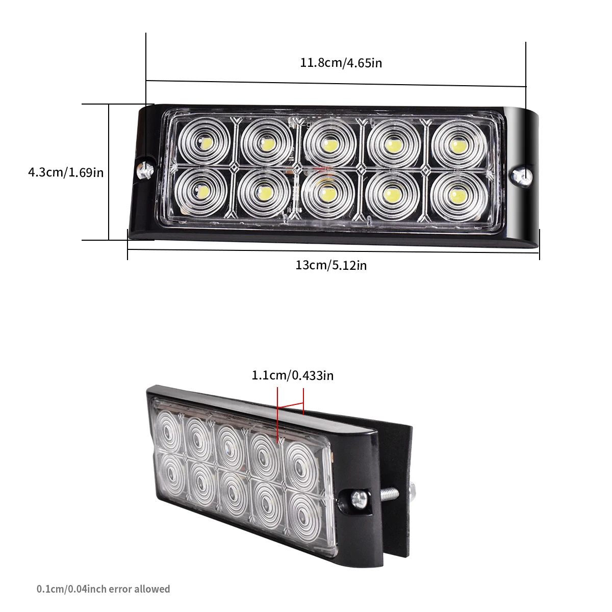 2PCS Ultra Helle LED Bremsleuchte Seite Warnung Marker Licht Rot/Gelb/Weiß/Blau/grün 12V 24V Trailor Lkw Auto Schwanz Hinten Lampe – Detail 4