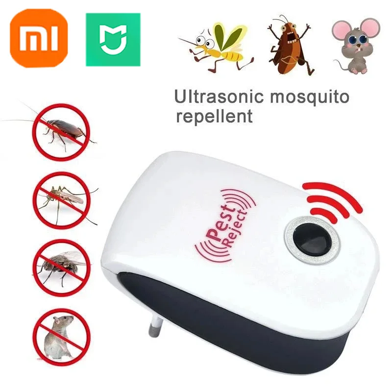 Xiaomi-Répulsif Électronique Ultrasonique Anti-moustique Électromagnétique, Souris, Insecte, Rat, Cafard, Déjection Antiparasitaire Domestique