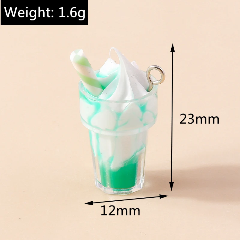 Leslie 10 Stück Gemischte Stile Sommer-Glasfläschchen mit Perlen-Muschel-Anhängern für DIY Ohrringe, Schlüsselanhänger, Halsketten und Schmuckherstellung – Detail 40