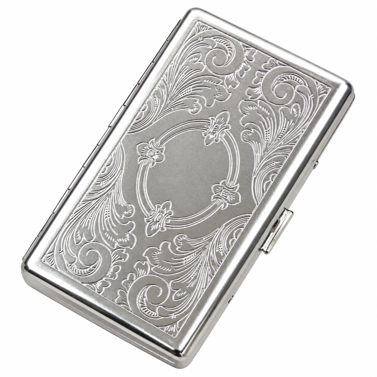 Travel Cigarette Case Ultra-Thin Metal Holder Box Portable Moisture-Proof Stainless Steel Case for Daily Commute Outdoor Use