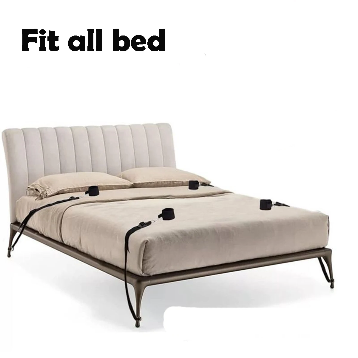SM Bed Restraint Bed BDSM Kit Set Sex Toy Handcuffs Ankle Cuff Slave Bondage Rope Sexual Handcuffs Adult Sex Game Strap Sextoy