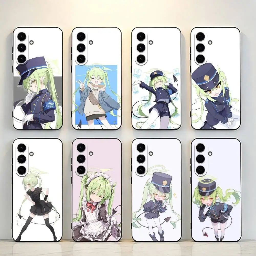 

Cute T-Tachibana N-Nozomi Phone Case For Samsung Galaxy A73,A72,A71,A70,A53,A52,A51，Black Shell ll