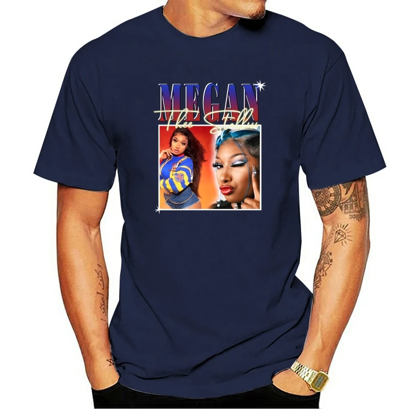 

Рэп-певец Меган Thee Жеребец футболка с графическим принтом унисекс винтажные футболки с короткими рукавами уличная одежда футболки в стиле Харадзюку большие размеры