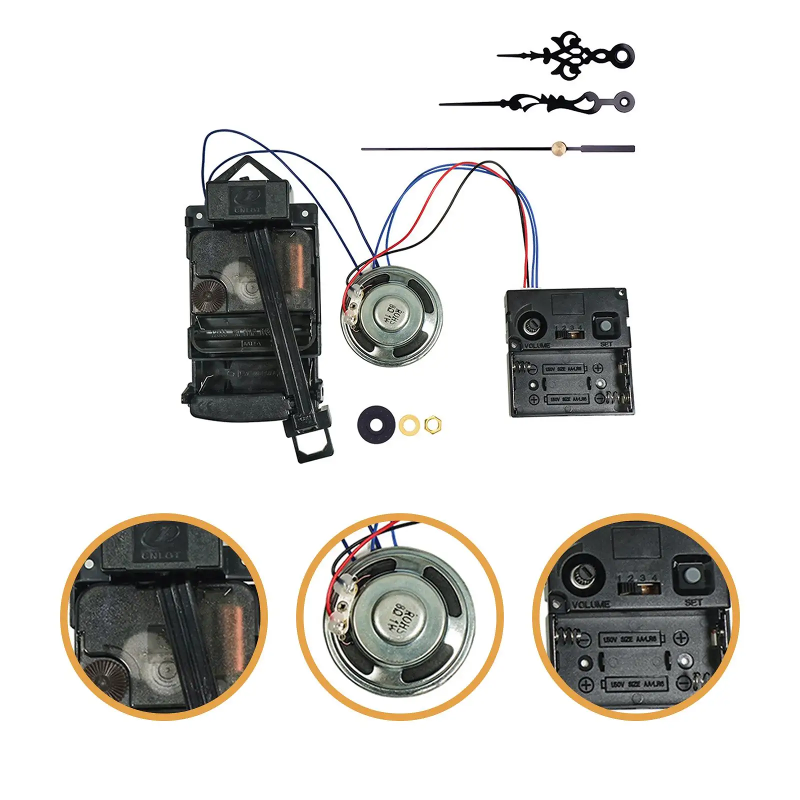 High Performance Pendulum Clock Spare Parts Kit Wall Clock Mechanism Analog Chime for DIY Home Crafts