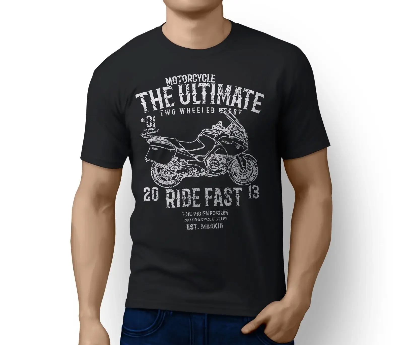 Summer Brand Clothing 100% Cartoon T Shirt Men Ultimate Germany Motorbike R1200Rt 2010 Inspired Motorcyclecasual T Shirts