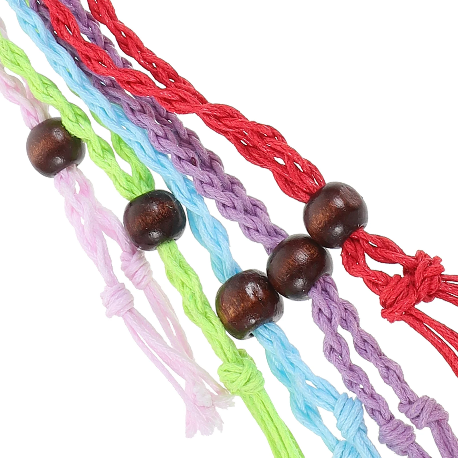 

5pcs Handcrafted Woven Pendant Holder Necklace Adjustable Cord For Diy Stone Crystal Decor Black Coffee Color Net Design Woven