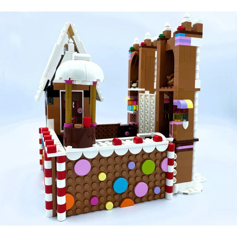 

MOC-238861 Набор пряничного замка, строительный блок в сборе, горячий фильм, рождественское издание, набор «сделай сам», подарки, 950 шт.