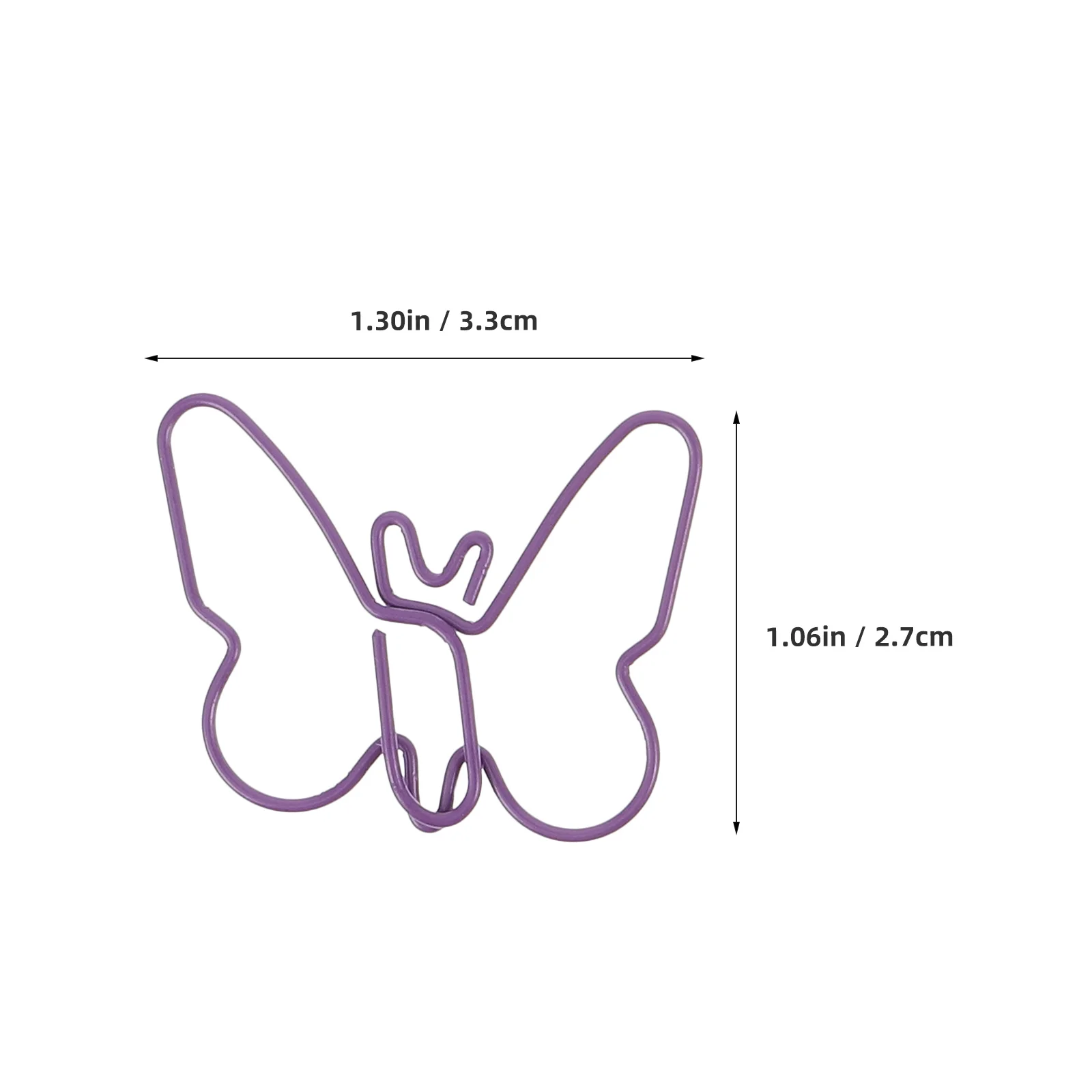 مشبك ورق على شكل فراشة، مشبك ورق معدني على شكل فراشة، إشارات مرجعية كرتونية، مشابك ملونة، فراشات لطيفة
