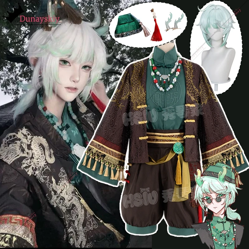 

Identity V Эдгар Вальден Художник Косплей Костюм Художник Парик Ожерелье Набор Головных Уборов Аксессуар Хэллоуин Маскировка для Мальчиков Девочек