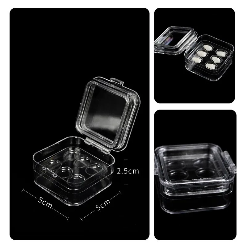 Dental Tooth Box With Film Denture Veneers Box With Membrane Denture Storage Box With Hole Teeth Case Dentistry Lab Material