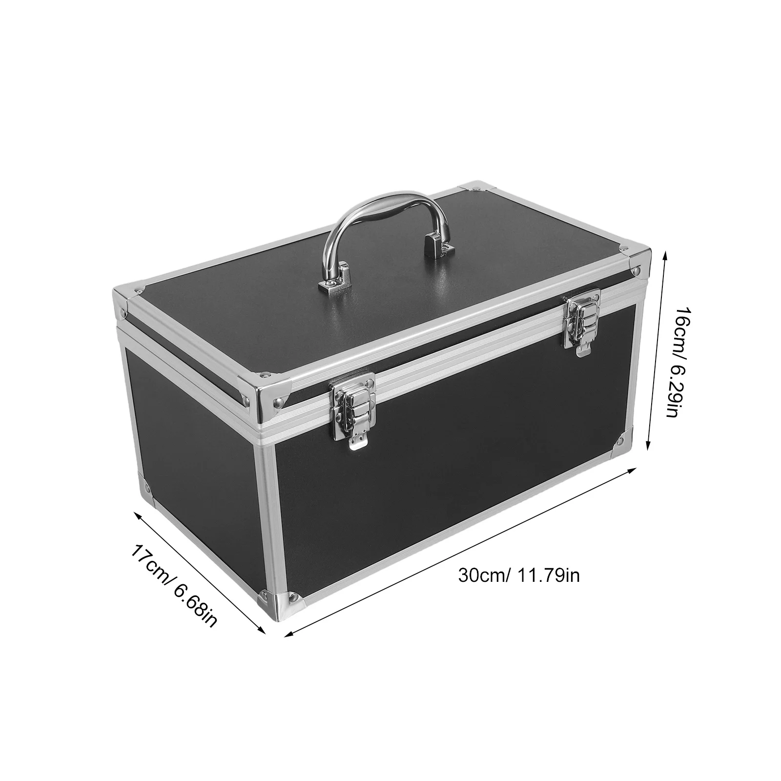 Durable Aluminum Toolbox for Tools Parts Storage Multifunction Portable Hard Case for Home Workshop and Outdoor Use