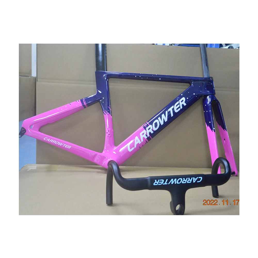 

Aero Road Carbon Bike Frame Disc Brake Bicycle Carbon Frameset Ultralight Bicycle Brame BB86 DPD UPS