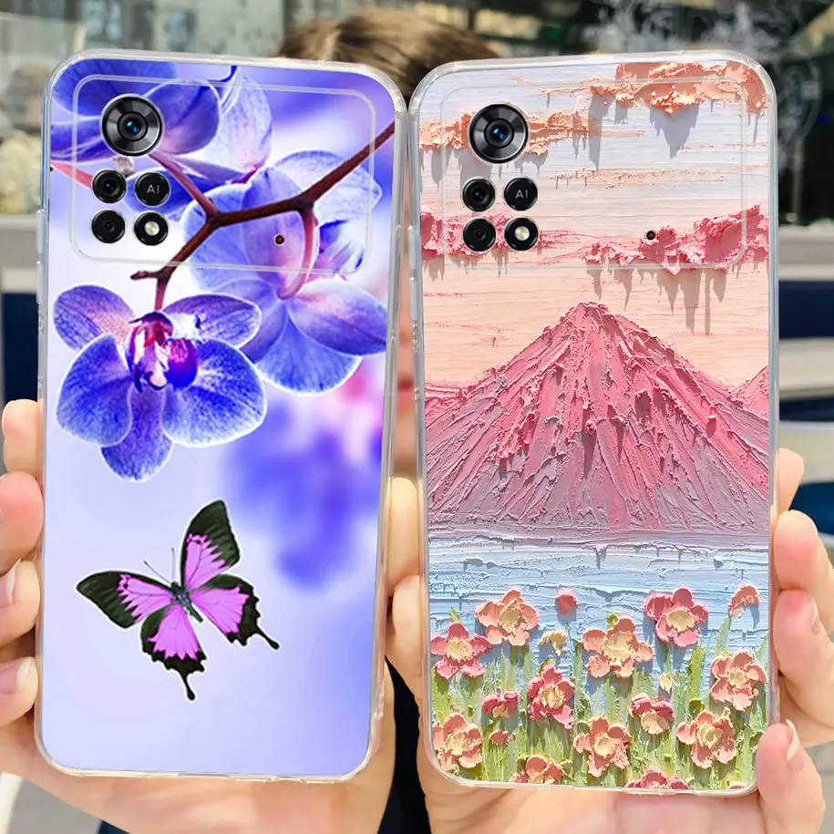 For Xiaomi Poco X4 Pro 5G Case Lovely Astronaut Silicone Capa Soft Phone Cover For Xiaomi Poco X4 GT Funda PocoX4 X 4 Pro Bumper