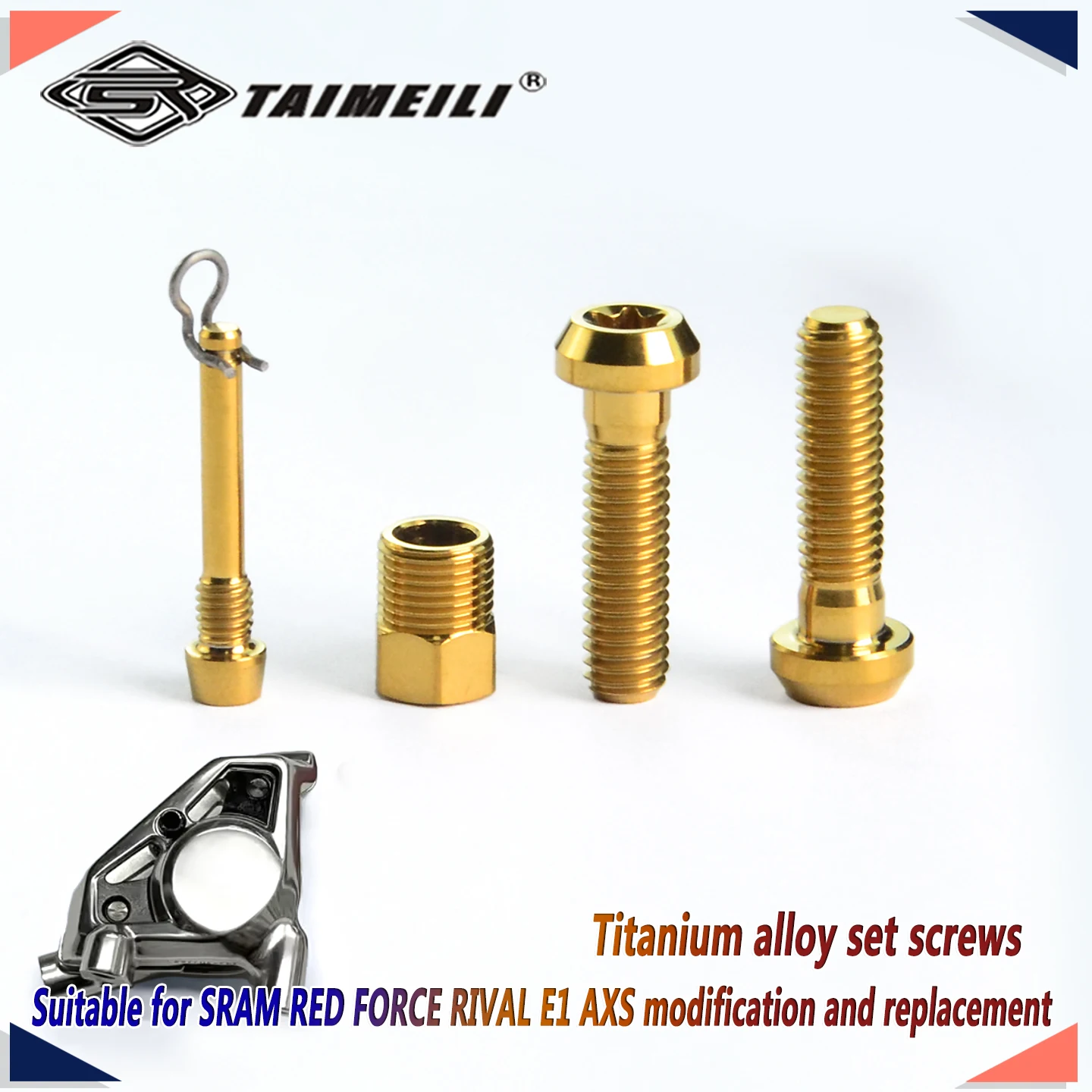 Parafusos de fixação de liga de titânio TAIMEILI são adequados para modificação de velocidade variável SRAM RED FORCE RIVAL E1 AXS