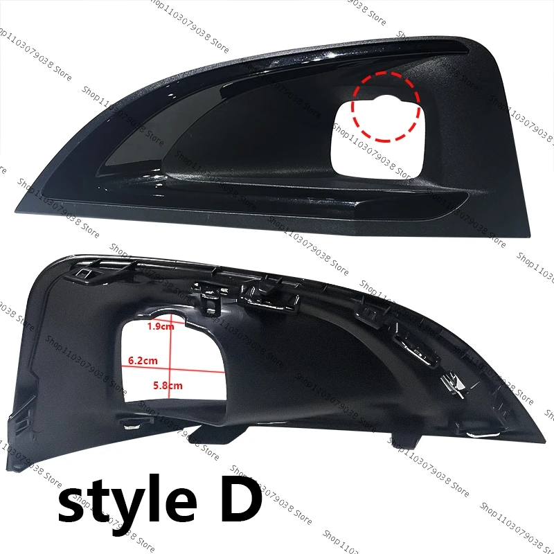 Front Bumper Fog Light Cover Grille 9817136777 For Peugeot 3008 P84 2016 2017 2018 2019 1806095X Fog Lamp Grilles Trim Frame