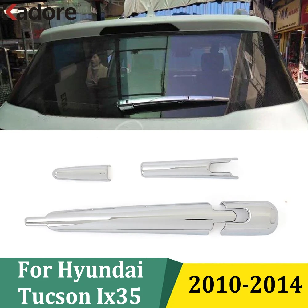 

For Hyundai Tucson ix35 2010 2011 2012 2013 2014 Chrome Tail Wiper Strip Rear Window Wipers Cover Trims Car Exterior Accessories
