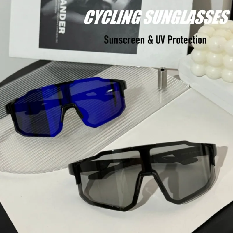 Neue Outdoor-Radsportbrille mit UV400-Gläsern, Sportbrille für Wandern und Klettern, Übergroße Winddichte Brillen für Damen und Herren