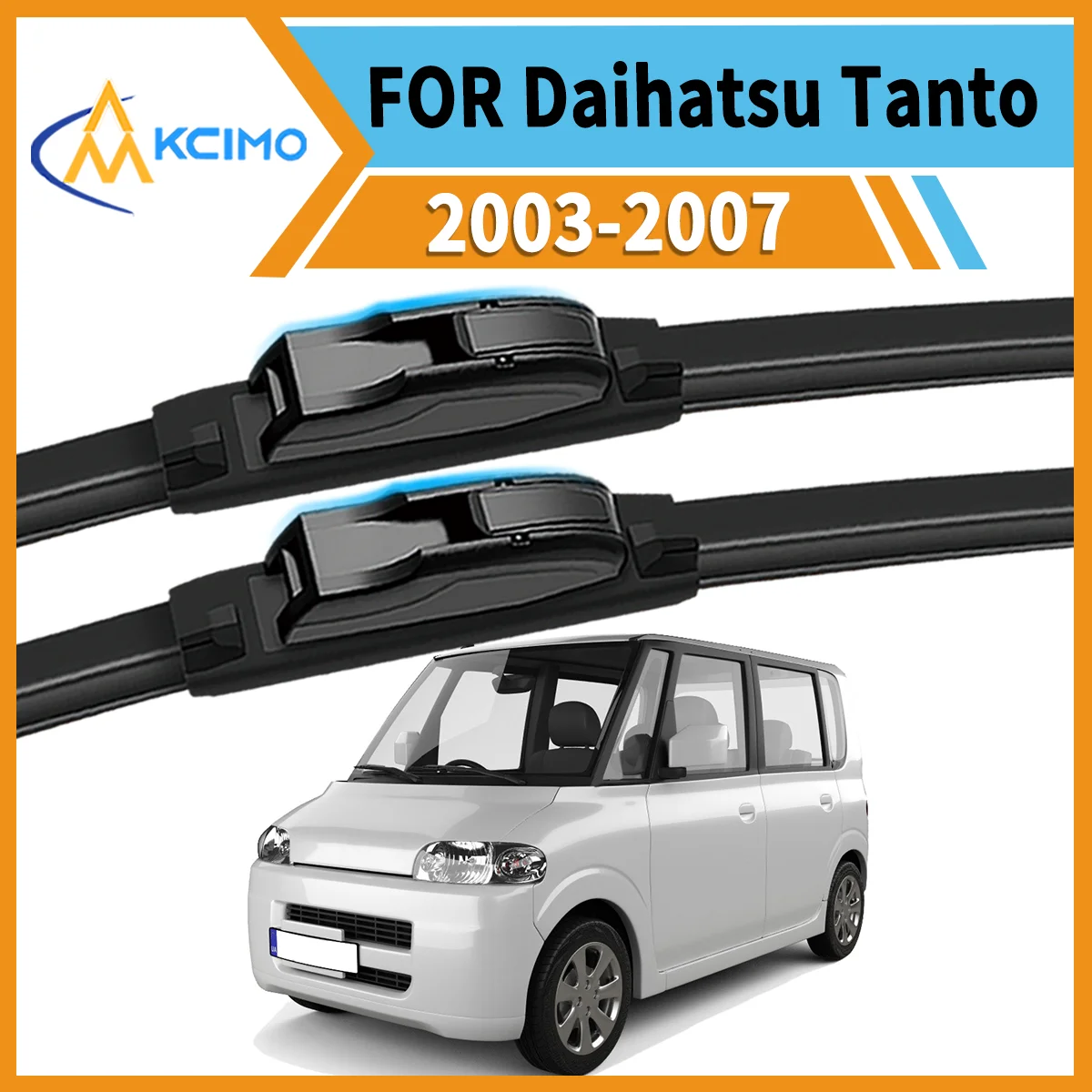 

Essential Safety Pair 2 Front Wiper Blades for Daihatsu Tanto L350 2003-2007 All-Weather Clarity Durable Easy to Install