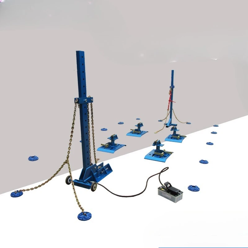 Floating‑Surface Bench System for Automotive Repair, Auto Body Latch Column, Automotive Sheet Metal Correction Equipment