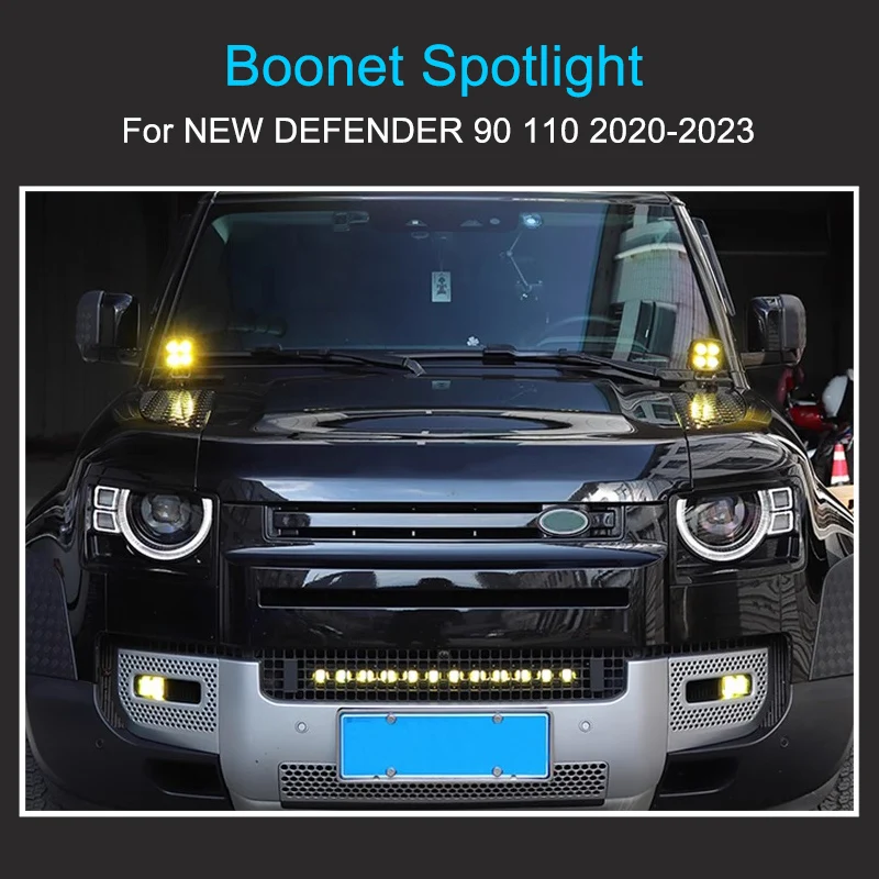 Boonet Spotlights for Land Rover Defender 90 110 2020-2023 Strobe Light Dome Light Clearance Lights