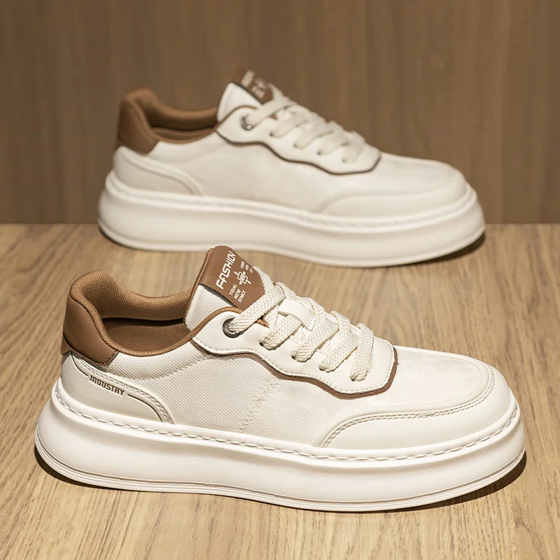 

2025 Men's New Autumn White Sneakers - Breathable Casual Shoes, Couple Style, Trendy & Best Selling