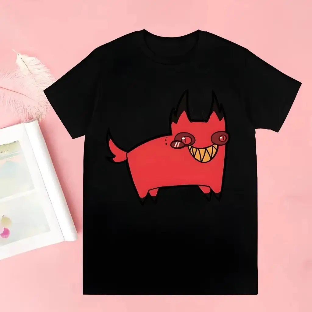 Funny Casual Cartoon T-shirt Tops Hazbin Hotels Alastor TOPS Harajuku T-shirt Hot Sales Clothing Print Cotton Streetwear Unisex