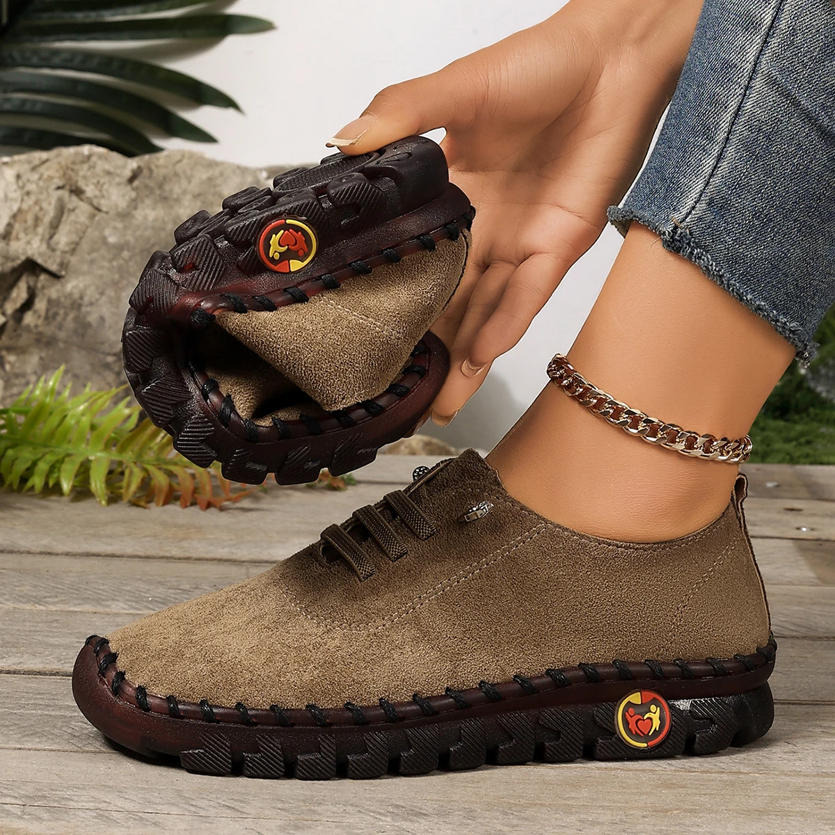 

Женские кроссовки, осенние ретро туфли больших размеров, женские лоферы, римские дышащие кроссовки на мягкой подошве, женские теннисные джинсы