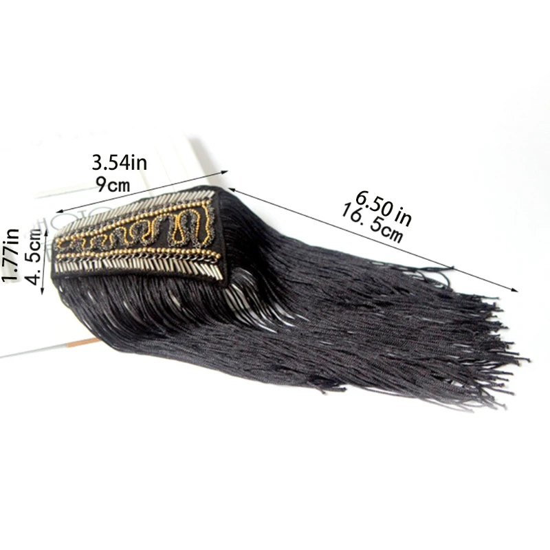 Fringe Schouderstukken Kwastje Keten Epaulet Kralen Punk Fringe Schouderplanken Badge Uniform Accessoires voor Vrouwen