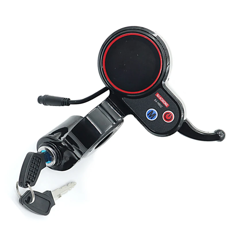 NJ AOXIONG NJAX-T أجزاء الأجهزة شاشة الكريستال السائل لعرض سكوتر كهربائي مع قفل أداة لوحة القيادة الملحقات