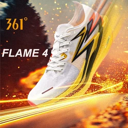 361 Degrees Flame 4.0 Men Running Shoes New Carbon Plate Racing Marathon Stable Rebound Traction Jogging Male Sneakers 672512205