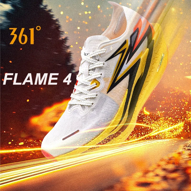 361 stopni płomień 4.0 męskie buty do biegania nowa płyta węglowa wyścigi maraton stabilne odbicie trakcja Jogging męskie trampki 672512205