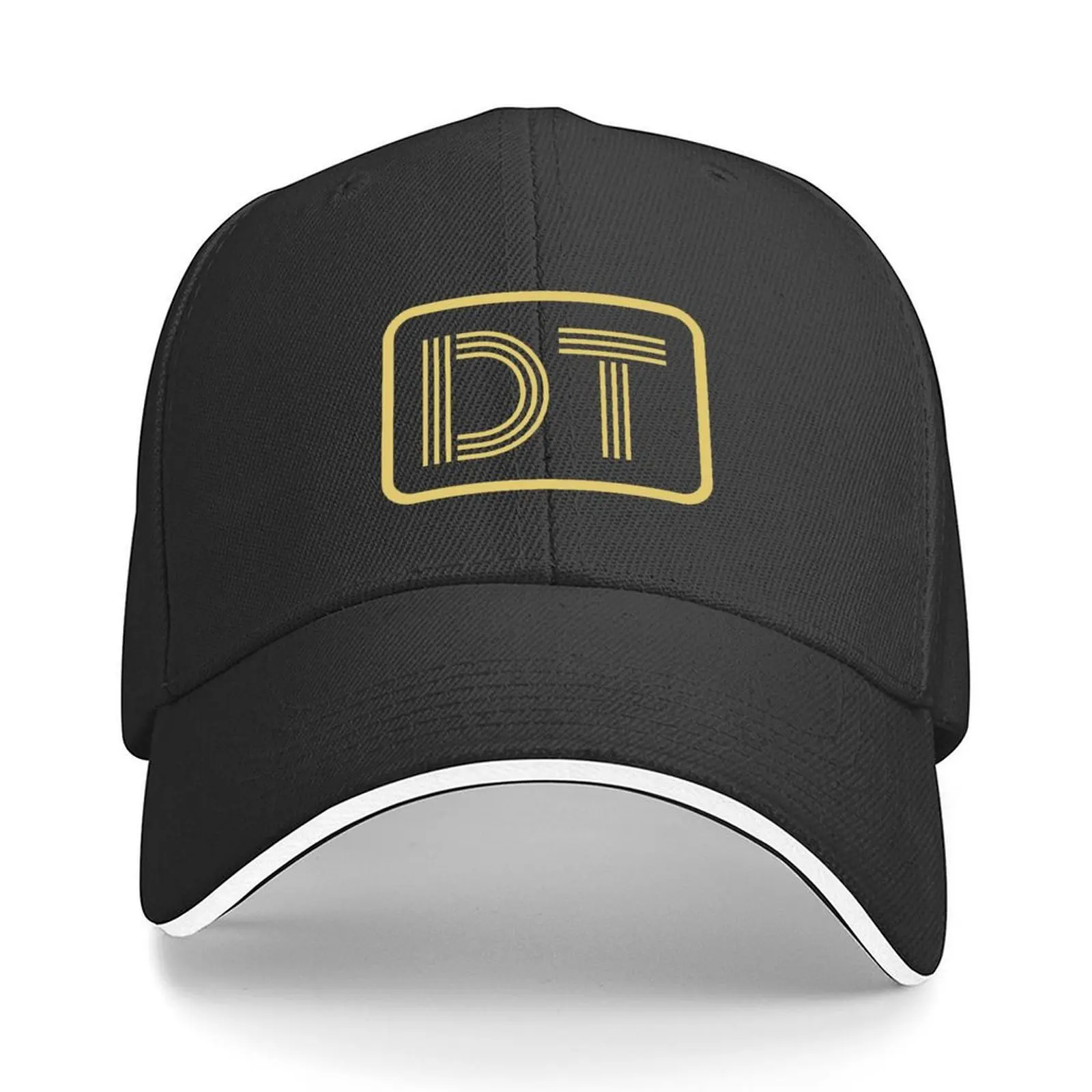 

DT Initials Gold Geometric Letters Baseball Cap Luxury Cap Anime Hat Wild Ball Hat foam party Hat Caps Women Men's