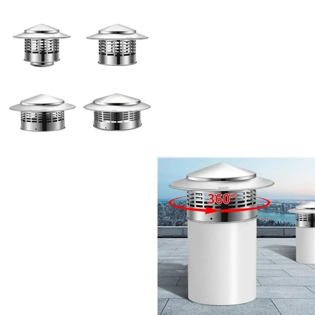 

Круглые крышки дымоходы из нержавеющей стали крышка дымоходы с экраном круглой крыши дождевой крышки вентиляционная крышка