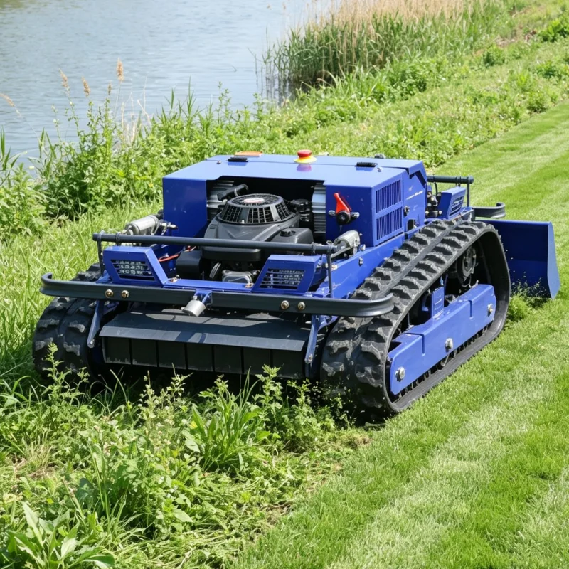 Customized Upgraded Version Lawn Mower Robot Grass Cutting Machine For Suburb Orchard Farm Hillside Lawn Finishing