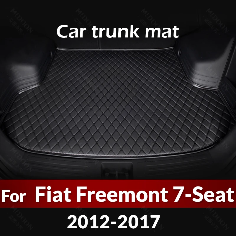 Car Trunk mats For Fiat Freemont 7 Seats 2012 2013 2014 2015 2016 2017 Custom Floor Mat Auto foot Pads Interior Accessories