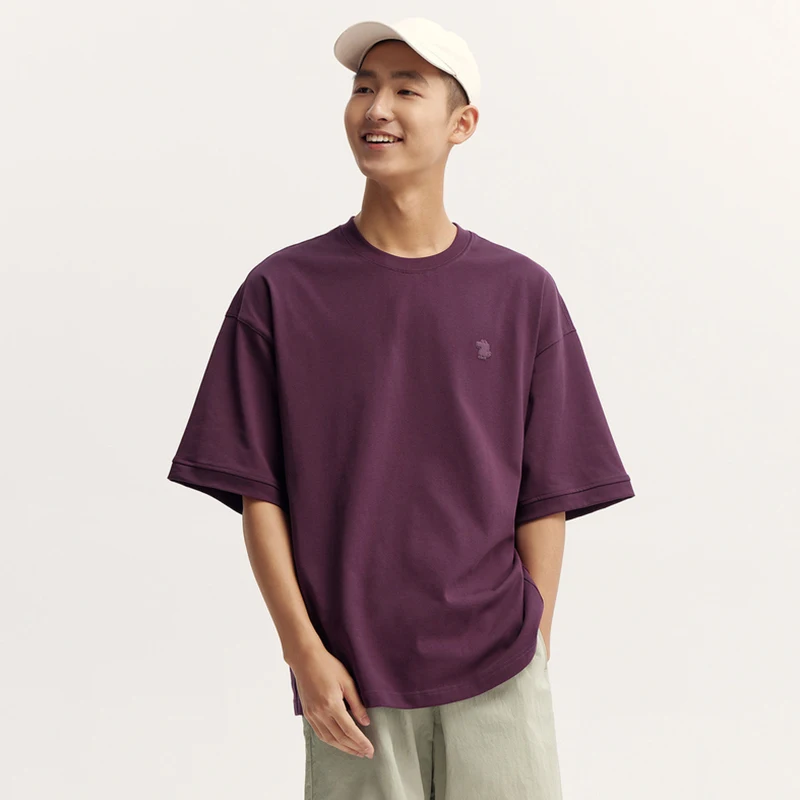 Semir 2024 Summer Unisex T-Shirts Oversized And Simple Solid Color Design Casual  Loose Short Sleeves Tee Tops