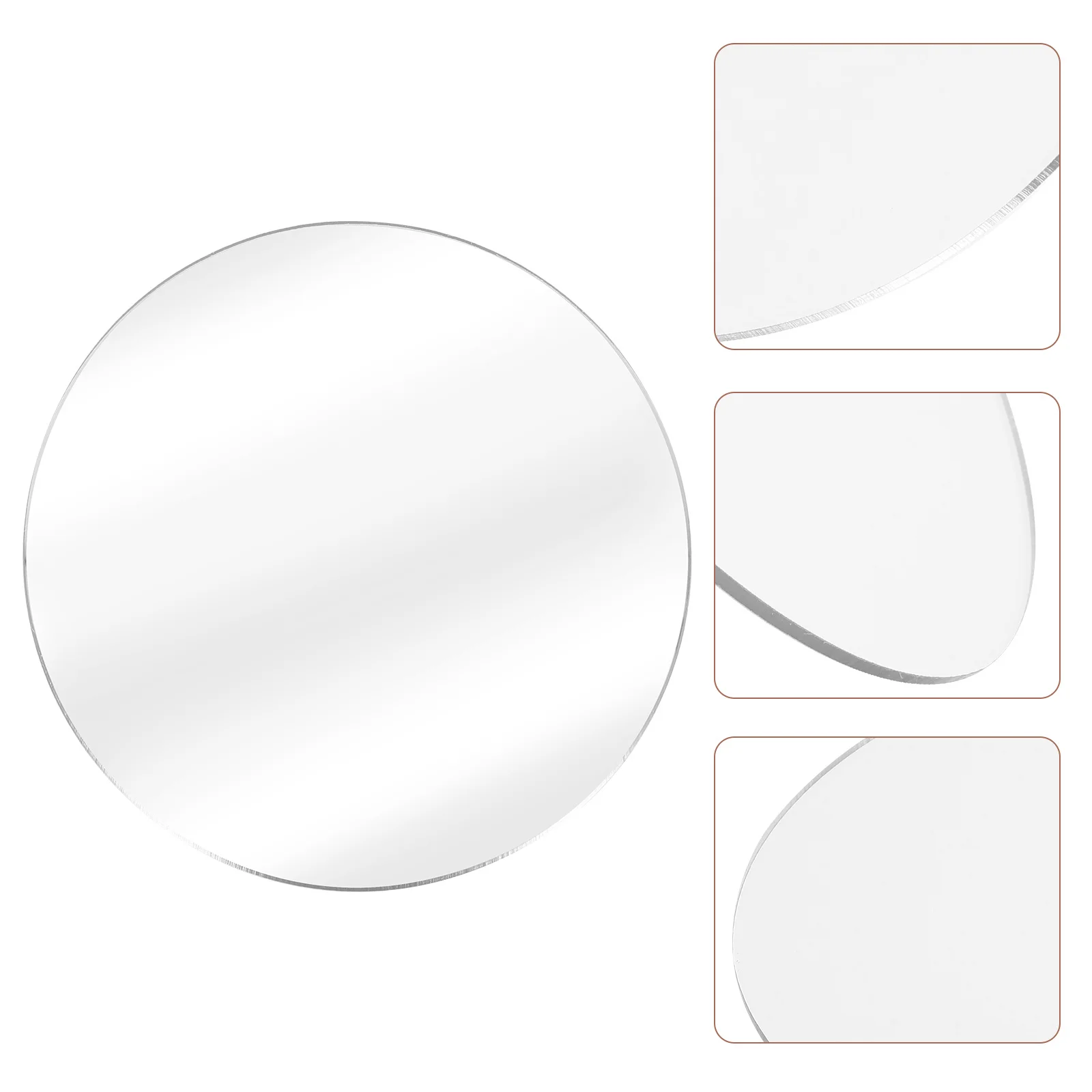 

Round Acrylic Mirror for Product Photography Props Background Board Reflective Sheet Tabletop Display Decorative Mirror for Room