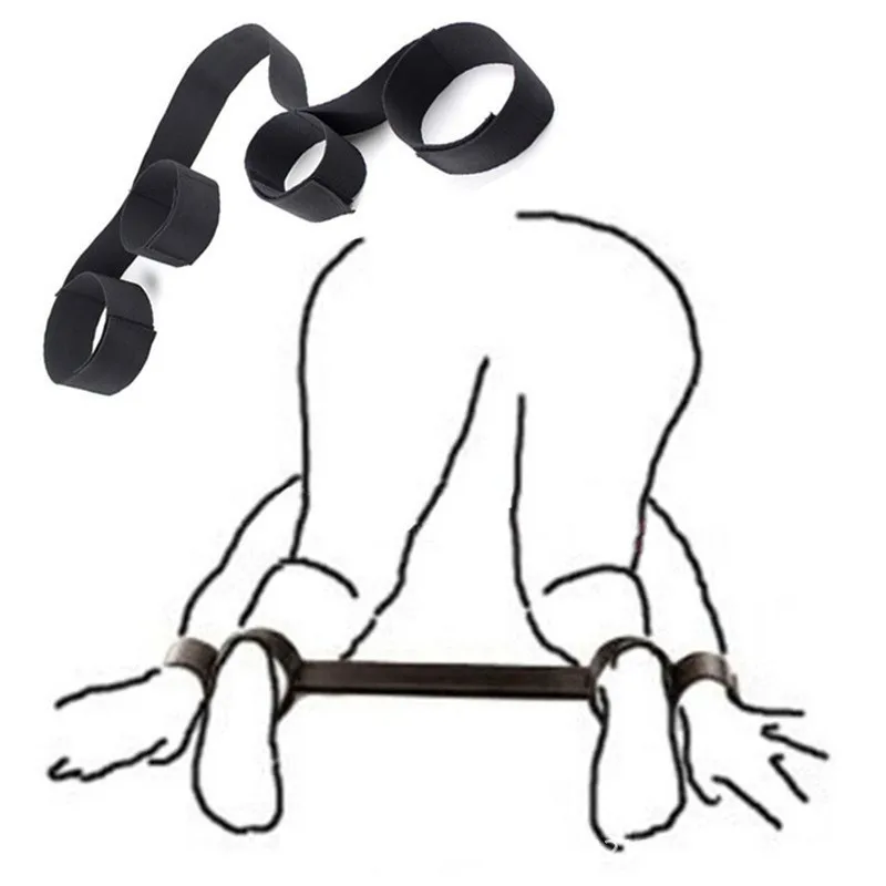 BDSM عبودية ألعاب الجنس المثيرة للنساء الأزواج ألعاب SM الرقيق ملزمة الأشرطة أصفاد الساق فصل اللعب الكبار الجنس الملحقات #2