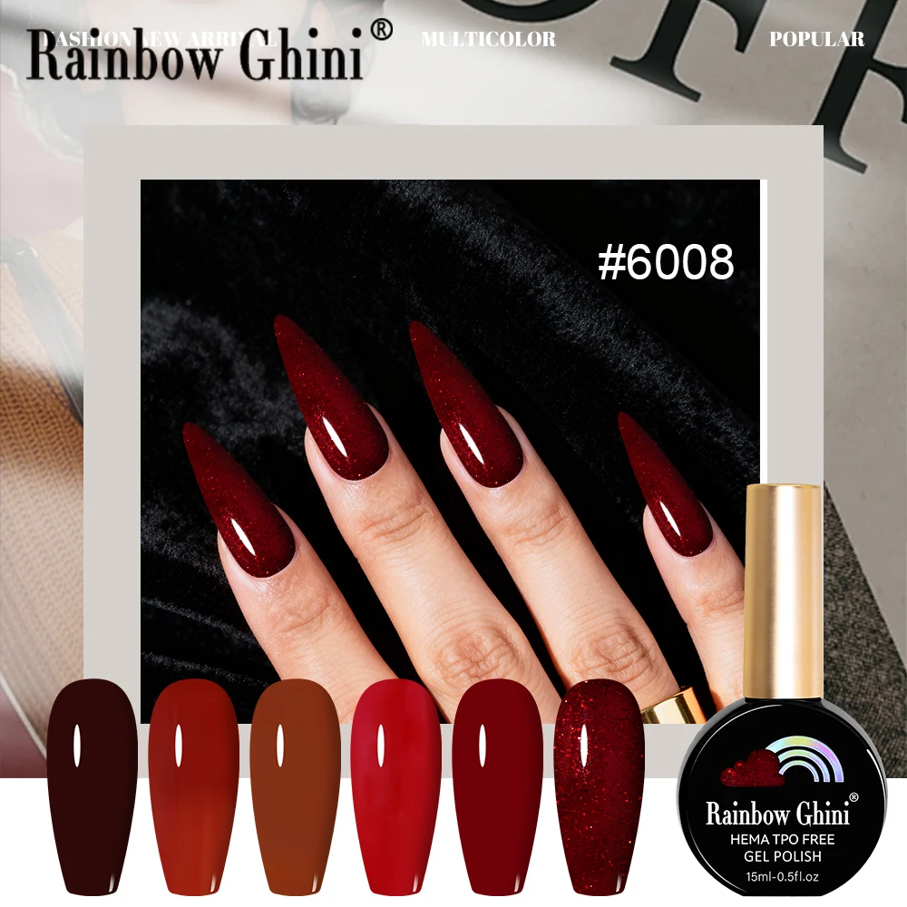 RG 15 مللي 146 ألوان HEMA & TPO طلاء أظافر طويل الأمد ملون بالأشعة فوق البنفسجية جيل للأظافر قاعدة علوية لوازم معطف للتقليم الاحترافي #5