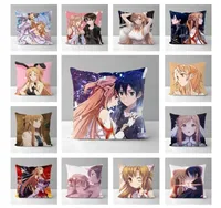 Anime Sword Art Online Yuuki Asuna Pillow Case Cushion Cover Decorative Printed