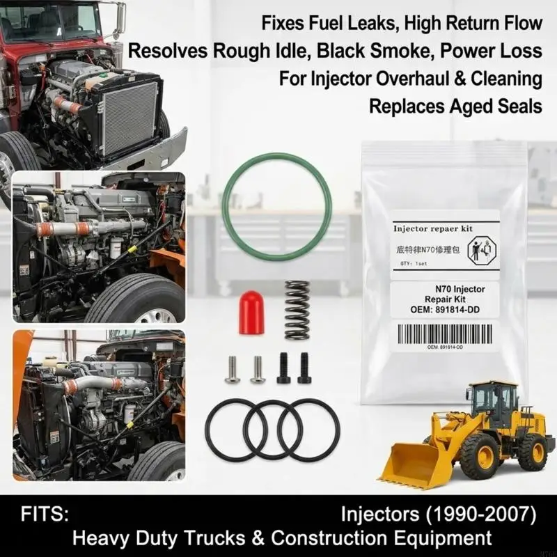 M76E-Einspritzdüsen-Servicekit für N70-Reparatur mit Federschrauben-Teilesatz 891814-DD – Detail 4