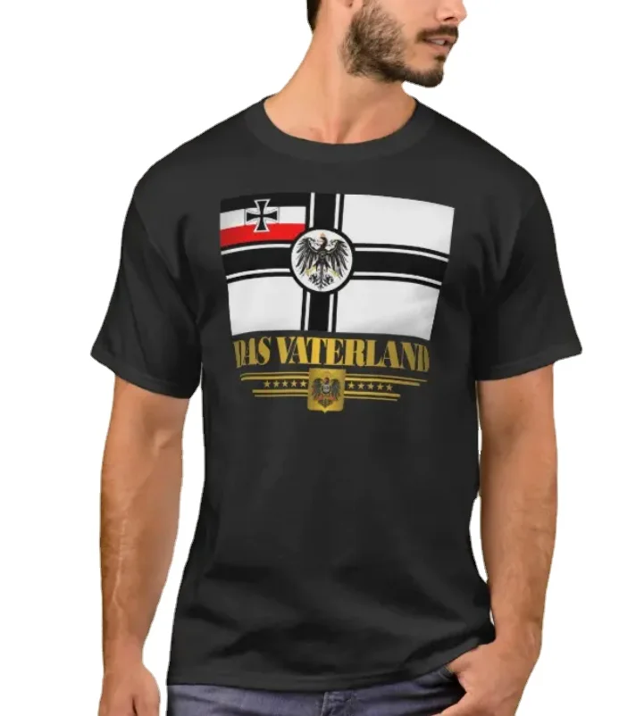 

Das Vaterland. German Imperial Flag T-Shirt. Summer Cotton Short Sleeve O-Neck Mens T Shirt New S-3XL