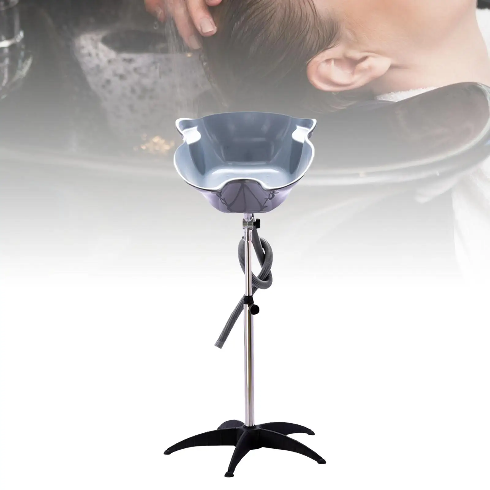 Shampoo Basin Adjustable Easy Hair Dressing Tool Hair Washing Sink Shampoo Bowl Portable for Pregnancy Bed Home Elderly Disabled